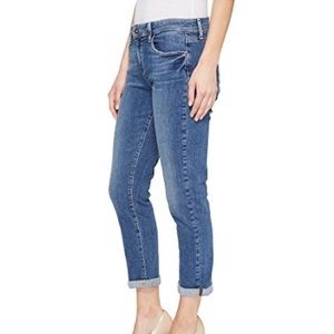 Paige Brigitte Mid Rise Boyfriend Jeans in Light-Medium Color Wash Emma 27